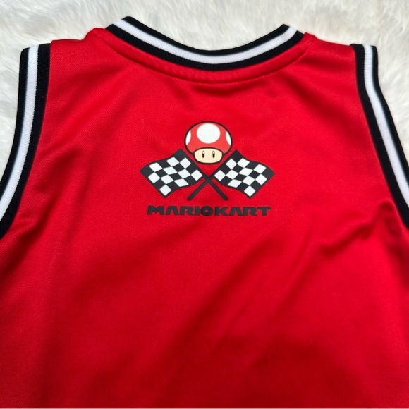 Mario Kart Tank Top Red/Black/White Size 6 - Picture 14 of 16